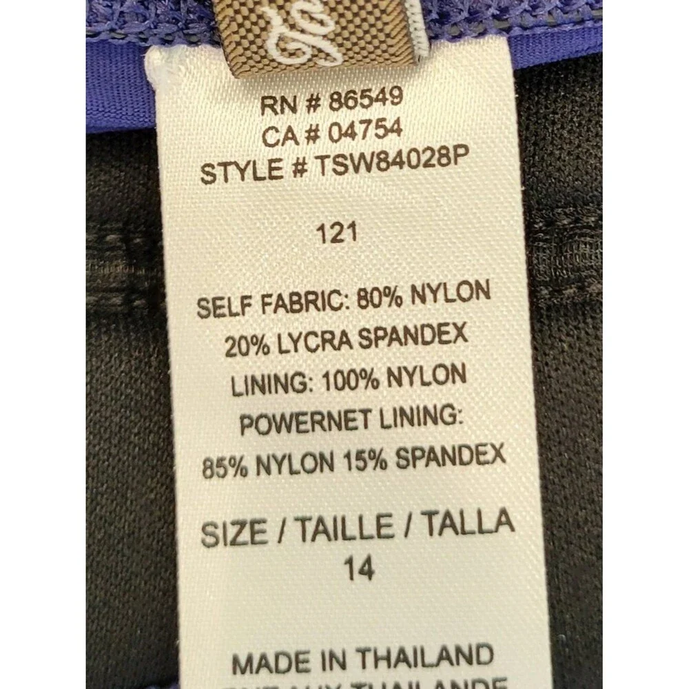 🌴 TOMMY BAHAMA Slimming Tummy Control One Piece Halter Swimsuit | Royal Blue 14